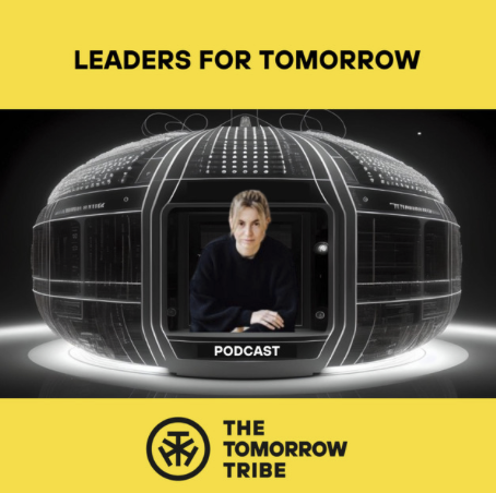 Leaders by Tomorrow Podcast Titelbild Nadine Schratzberger